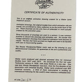 3 Stamped Walter Lantz Woody Woodpecker Production Cels & 4 Stamped Walter Lantz Pencil Drawings