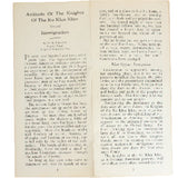 Antique Original Ku Klux Klan Pamphlets as Shown in The National Museum of African American History & Culture