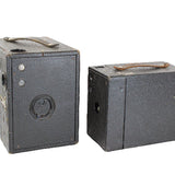 2 - Antique Box Cameras- Conley No. 3- A3 Kewpie Box & Kodak No. 2-A Brownie