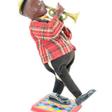 1959 Japan TN Normura Louis Armstrong Rubber & Tin Wind-Up