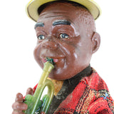 1959 Japan TN Normura Louis Armstrong Rubber & Tin Wind-Up