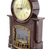 Early 1950's Mastercrafters Bakelite Fireplace Motion Electric Clock #272