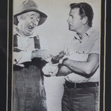 Richard Crenna Framed Autograph Studio B&W Picture from The Real McCoy's