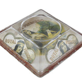 Rare Antique Royal Princess Cigar Glass Advertising Change Tray