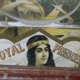 Rare Antique Royal Princess Cigar Glass Advertising Change Tray
