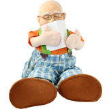 Comical Snoring Old Man Doll by Collections Etc.