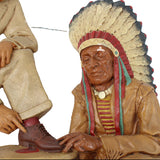 Early 1940's Jarman Shoes "Moc-Sans" Indian Chief Store Display & Store Poster