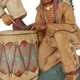 Early 1940's Jarman Shoes "Moc-Sans" Indian Chief Store Display & Store Poster