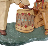 Early 1940's Jarman Shoes "Moc-Sans" Indian Chief Store Display & Store Poster