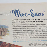 Early 1940's Jarman Shoes "Moc-Sans" Indian Chief Store Display & Store Poster