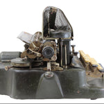 Vintage typewriter on a white background