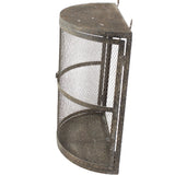 Unique Antique Curved Metal / Wire Wall Display Cage