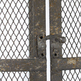 Unique Antique Curved Metal / Wire Wall Display Cage