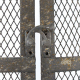 Unique Antique Curved Metal / Wire Wall Display Cage