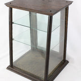 Antique Wood / Glass Store Countertop Display with Shelves