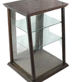 Antique Wood / Glass Store Countertop Display with Shelves