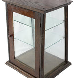 Antique Wood / Glass Store Countertop Display with Shelves