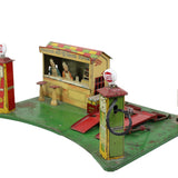 1930's Pressed Steel Marx Roadside Service Station