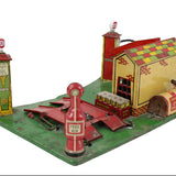 1930's Pressed Steel Marx Roadside Service Station
