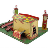 1930's Pressed Steel Marx Roadside Service Station