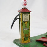 1930's Pressed Steel Marx Roadside Service Station