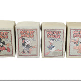 Complete Set of Schylling Tin Litho Wind-Up Mickey Mouse and Friends Retro Toy Collection with Boxes