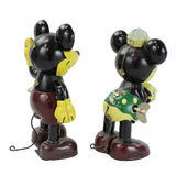 Complete Set of Schylling Tin Litho Wind-Up Mickey Mouse and Friends Retro Toy Collection with Boxes