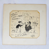 Rare 1935 Personalized Cartoon Drawing by A.D. Carter