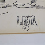 Rare 1935 Personalized Cartoon Drawing by A.D. Carter