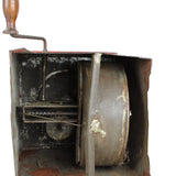 German Antique Tin Litho Hand Crank Music Box