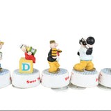 5 - 1989 Popeye Characters Wind-Up Rotating Music Boxes