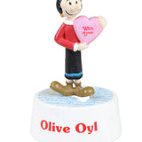 5 - 1989 Popeye Characters Wind-Up Rotating Music Boxes