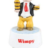 5 - 1989 Popeye Characters Wind-Up Rotating Music Boxes