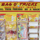 1950's Bag O' Tricks Original Retail Store Card Display with 6 Trick Items of 6 Each