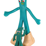 Gumby Items - Gumby Fireman Adventure Costume (NIB), 6" Gumby in Boots, 2-3/4" Gumby & 2-Small Gumby on Pokey