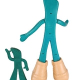 Gumby Items - Gumby Fireman Adventure Costume (NIB), 6" Gumby in Boots, 2-3/4" Gumby & 2-Small Gumby on Pokey