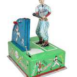 Rare 1950's "All Stars Mr. Baseball Jr. with Automatic Batting Machine" Tin-Litho Battery Operated Toy (Not Working)