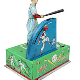 Rare 1950's "All Stars Mr. Baseball Jr. with Automatic Batting Machine" Tin-Litho Battery Operated Toy (Not Working)