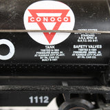 1994 Conoco Riveted Single Dome Tank Car Bank (Model Of 1934 Railroad Car) with Track & Plaque