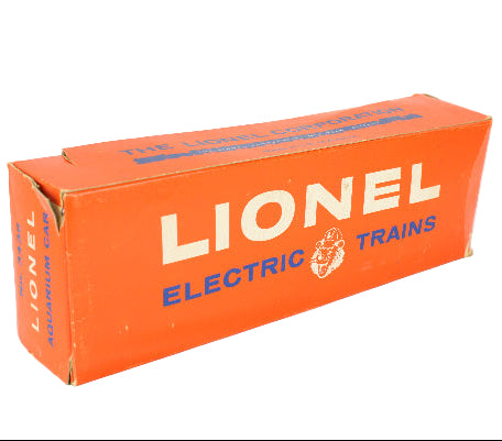 Orange Lionel Electric Trains packaging box on a white background