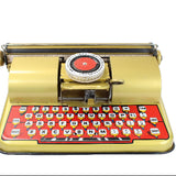 1950's Berwin Gold Tin-Litho Children's Typewriter with Box