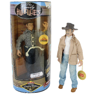 Action figure in packaging with 'Hollywood' branding on a white background