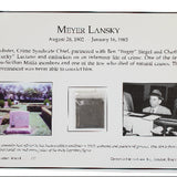 Framed Meyer Lansky Gravesite Dirt with Pictures