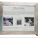 Framed Meyer Lansky Gravesite Dirt with Pictures