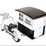 See's Candies 1930's Harley Motorcycle with Delivery Sidecart