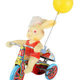 Suzuki (Japan) 1950's Rabbit on Tricycle with Balloon Tin-Litho Wind-Up