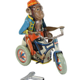 1945-1949 Arnold Tin-Litho Wind-Up Monkey Riding Tricycle (U.S. Zone - Germany)