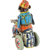 1945-1949 Arnold Tin-Litho Wind-Up Monkey Riding Tricycle (U.S. Zone - Germany)