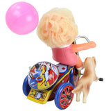 1950's MTU (Korea) Little Girl on Tricycle with Dog & Balloon Tin-Litho Wind-Up