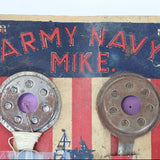1941 WWII Army-Navy Toy Mike Two-Way Communication